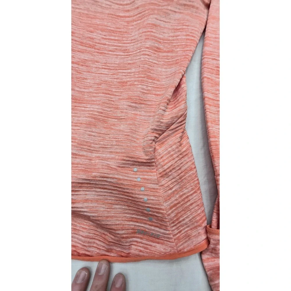 Nike‎ Dri-Fit Element Sphere Orange 1/2 Zip Longsleeve Shirt Size Medium